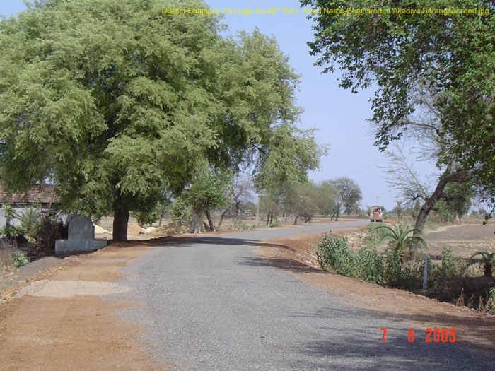 District-Shajapur, Package No-MP 3911, Road Name-Bhainsrod to Akodiya Sarangpur road